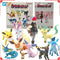 Bandai Figure Pokemon Anime Figures Candy Toys Scale World Eievui Evolved Set Botan Nymphia Sylveon Food Action Figure Toys