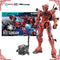 En stock, kit de modelo de Gundam Bandai genuino HG 1/144 gMS-α Gundam rojo, figura de acción de anime coleccionable, modelo de montaje, juguetes para niños, regalos