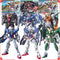 Bandai Gundam Model Kit HG Exia Repair 2 Dynames Kyrios Seraphim 00 Raiser Action Figure Gunpla Anime Figures Toys For Boys Gift