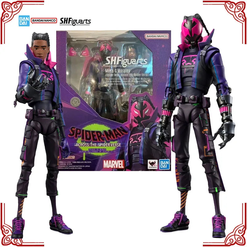 Genuine Bandai Spider Man Across The Spider Verse Model Kit SHF Miles 