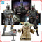 Bandai Star Wars Maqueta El Mandaloriano Grogu Boba Fett Figuras Anime Kit de Construcción Juguetes Figuras de Acción Para Niños Regalo