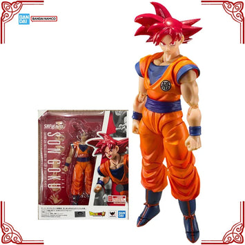 In Stock Genuine Bandai Dragon Ball Model Kit SHF Son Goku Saiyan God 
