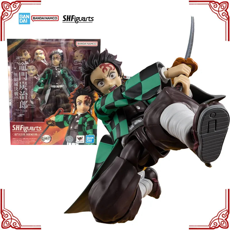 Genuine Bandai Model Kit SHF Tanjiro Kamado The Final Battle in The In