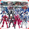 Bandai Gundam Model Kit HG00 00Q Avalanche Exia Astraea F 00 Seven Sword 00R Susanowo Arche Action Figure Gunpla Anime Figures