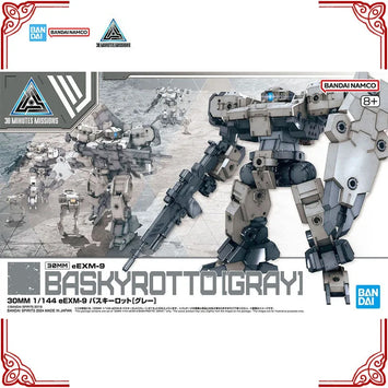 In Stock Genuine Bandai Model Kit 30MM 1/144 eEXM-9 Baskyrotto Gray An
