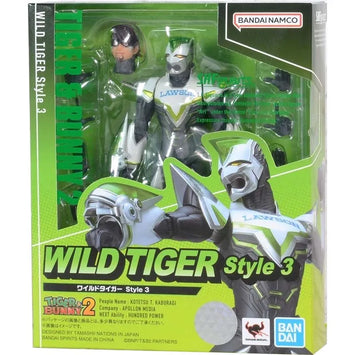 Bandai Tiger Bunny Anime Figure SHF Wild Tiger Style 3 Barnaby Brooks 