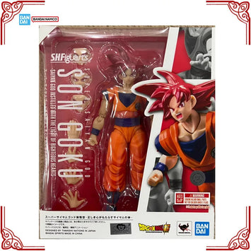 In Stock Genuine Bandai Dragon Ball Model Kit SHF Son Goku Saiyan God 