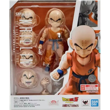 Bandai Dragon Ball Action Figure SHF Krillin 3.0 Goku Old Friend High 