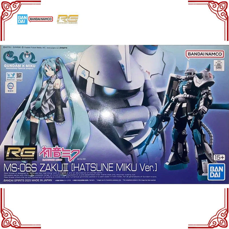 Zaku 2 Hatsune Miku Gundam RG Bandai Model Kit – sendao Toy