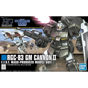 Bandai Gundam Model Kit HG GM Cannon 2 Anime Figure Gunpla Building Ki