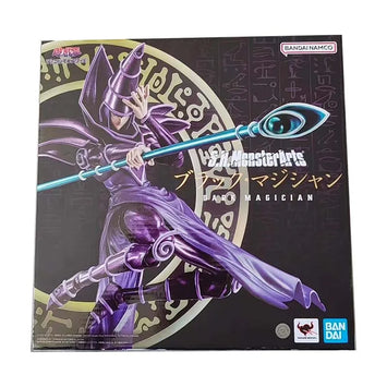 Bandai Authentic Yu Gi Oh Anime Figure SHM Black Magician High Poseabi