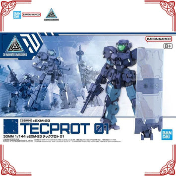 In Stock Genuine Bandai Model Kit 30MM 1/144 eEXM-23 Tecprot 01 Anime 